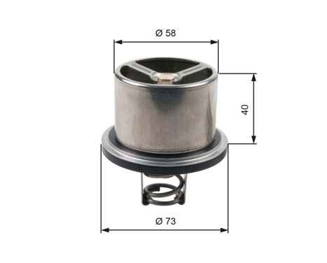 Thermostat, coolant TH07882 Gates