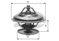 Thermostat, coolant TH11687G1 Gates
