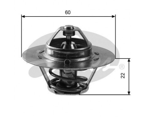 Thermostat, coolant TH12488G1 Gates