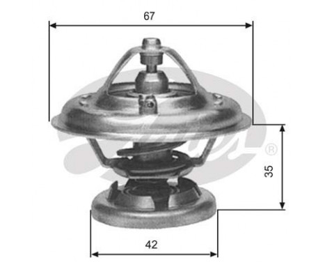 Thermostat, coolant TH12680G1 Gates