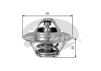 Thermostat, coolant TH12782G1 Gates