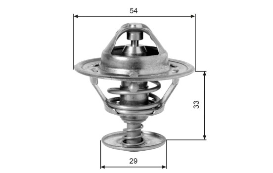 Thermostat, coolant TH12988G1 Gates, Image 3