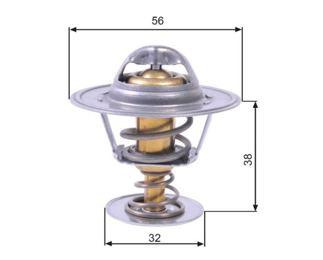 Thermostat, coolant TH13182G1 Gates, Image 2