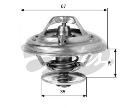 Thermostat, coolant TH14387G1 Gates