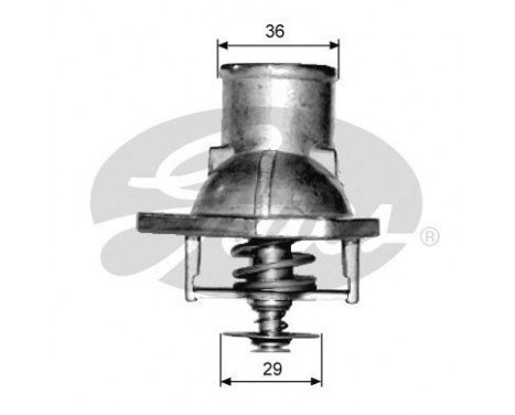 Thermostat, coolant TH15192G1 Gates
