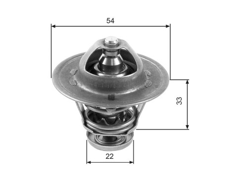 Thermostat, coolant TH22285G1 Gates, Image 2