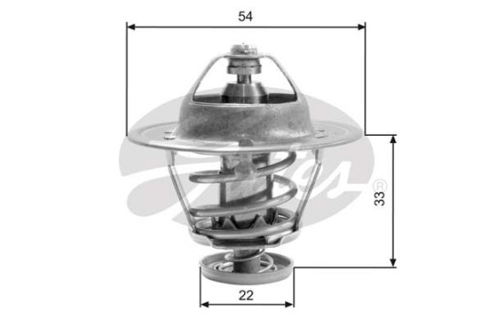 Thermostat, coolant TH22682G1 Gates