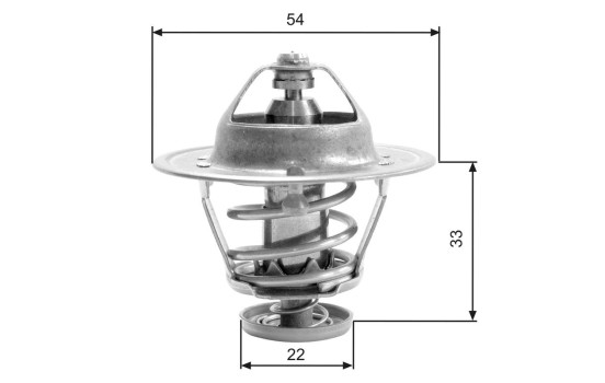 Thermostat, coolant TH22682G1 Gates, Image 2