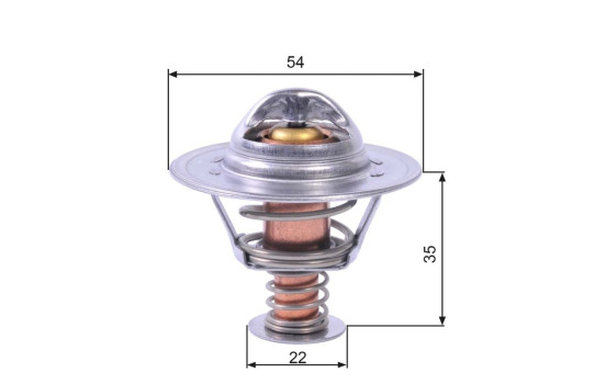 Thermostat, coolant TH22689G1 Gates, Image 2