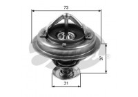 Thermostat, coolant TH24588G1 Gates