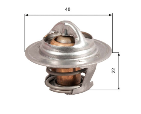 Thermostat, coolant TH28592G1 Gates, Image 2