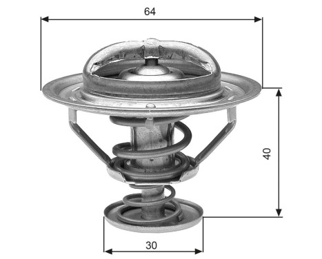 Thermostat, coolant TH31182G1 Gates, Image 2