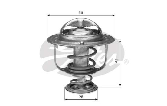 Thermostat, coolant TH31388G1 Gates
