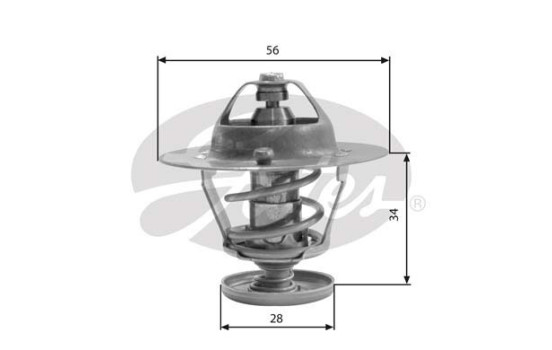 Thermostat, coolant TH31682G1 Gates
