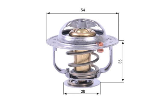 Thermostat, coolant TH43880G1 Gates