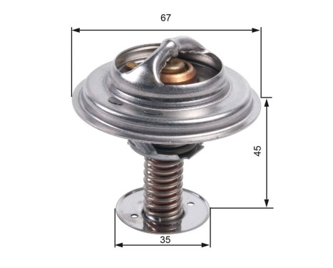 Thermostat, coolant TH45682G1 Gates