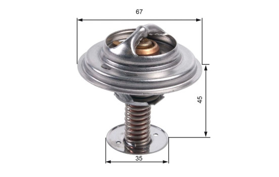 Thermostat, coolant TH45682G1 Gates