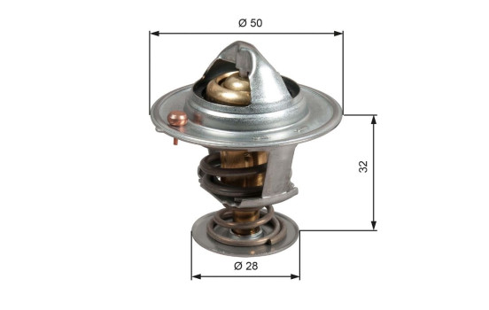 Thermostat, coolant TH50588G1 Gates