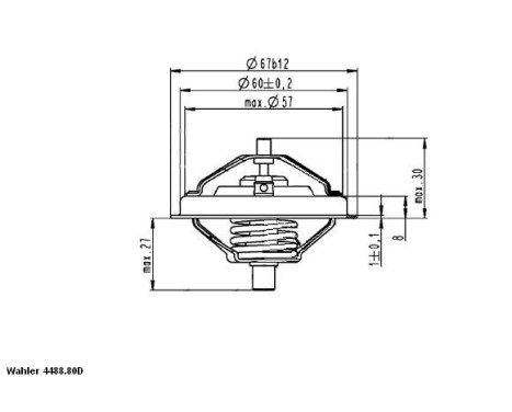 Thermostat, coolant