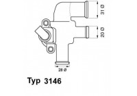 Thermostat, coolant