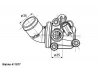 Thermostat, coolant