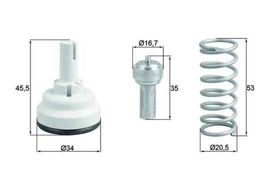 Thermostat, coolant