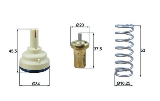 Thermostat, coolant