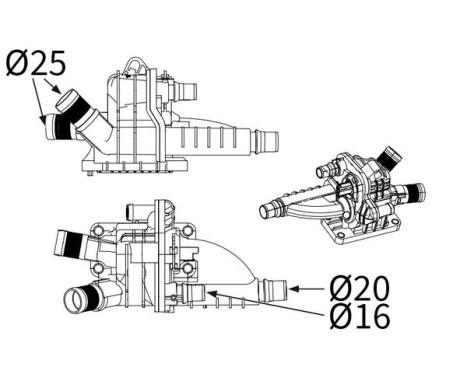 Thermostat, coolant, Image 2