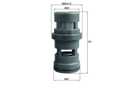 Thermostat, oil cooling BEHR