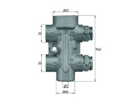 Thermostat, oil cooling