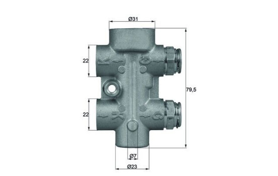 Thermostat, oil cooling