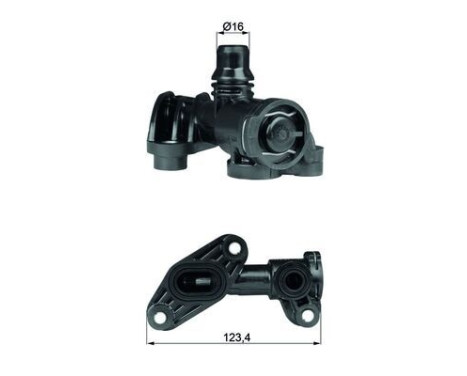 Thermostat, oil cooling