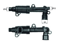 Thermostat, oil cooling