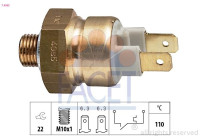 Temperature Switch, coolant warning lamp Made in Italy - OE Equivalent 7.4085 Facet