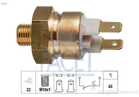 Temperature Switch, coolant warning lamp Made in Italy - OE Equivalent 7.4112 Facet