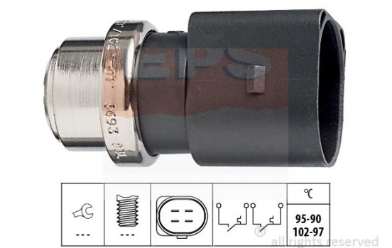 Temperature Switch, radiator fan 1.850.693 EPS Facet