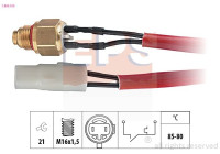 Temperature Switch, radiator fan Made in Italy - OE Equivalent 1.850.150 EPS Facet