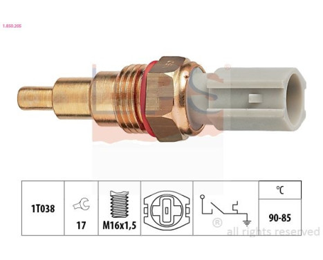 Temperature Switch, radiator fan Made in Italy - OE Equivalent 1.850.205 EPS Facet