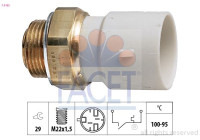 Temperature Switch, radiator fan Made in Italy - OE Equivalent 7.5182 Facet