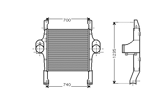 Intercooler 28004067 International Radiators