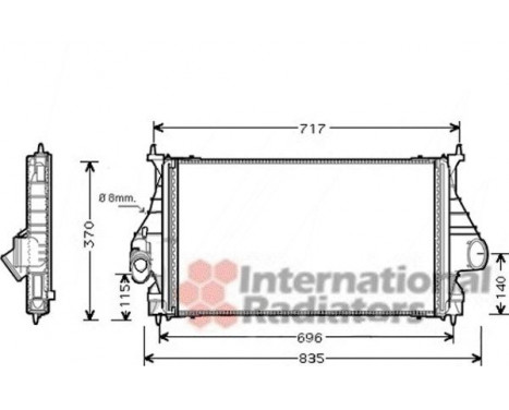 INTERCOOLER 406 2.2HDi MANUAL from '99 40004273 International Radiators, Image 2