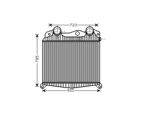 Intercooler 64004017 International Radiators