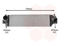 Intercooler, charge air cooler 06014703 International Radiators