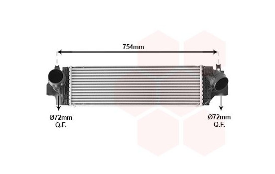 Intercooler, charge air cooler 06014703 International Radiators