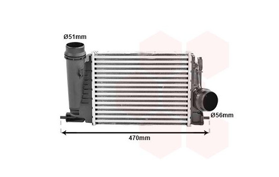 Intercooler, charge air cooler 43014710 International Radiators