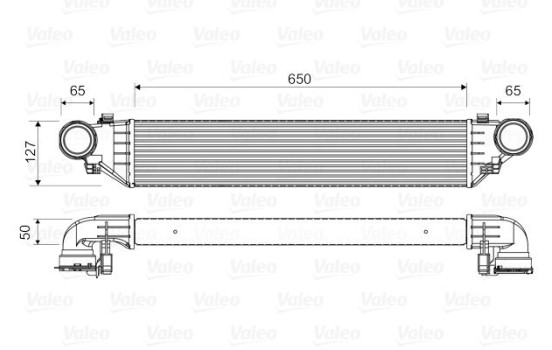 Intercooler, charge air cooler 817760 Valeo