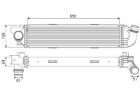 Intercooler, charge air cooler 818299 Valeo