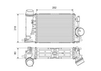 Intercooler, charge air cooler 818316 Valeo