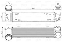 Intercooler, charge air cooler 818342 Valeo