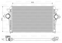 Intercooler, charge air cooler 818344 Valeo